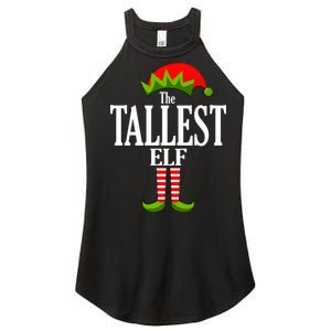 The Tallest Elf Funny Matching Christmas Women's Perfect Tri Rocker Tank