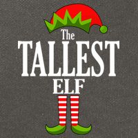 The Tallest Elf Funny Matching Christmas Cotton Canvas Backpack