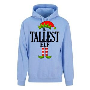 The Tallest Elf Funny Matching Christmas Unisex Surf Hoodie