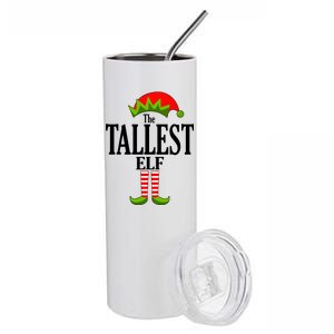 The Tallest Elf Funny Matching Christmas Stainless Steel Tumbler