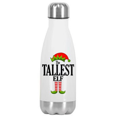 The Tallest Elf Funny Matching Christmas Stainless Steel Insulated Water Bottle