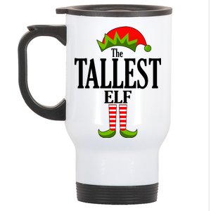 The Tallest Elf Funny Matching Christmas Stainless Steel Travel Mug