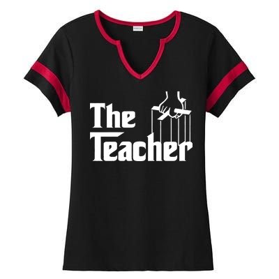 The Teacher Logo Ladies Halftime Notch Neck Tee