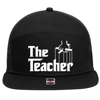 The Teacher Logo 7 Panel Mesh Trucker Snapback Hat