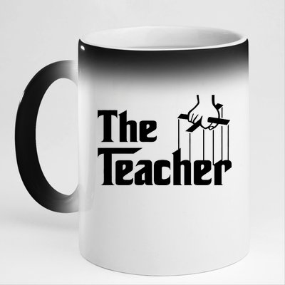 The Teacher Logo 11oz Black Color Changing Mug