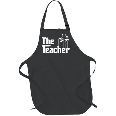 The Teacher Logo Full-Length Apron With Pockets