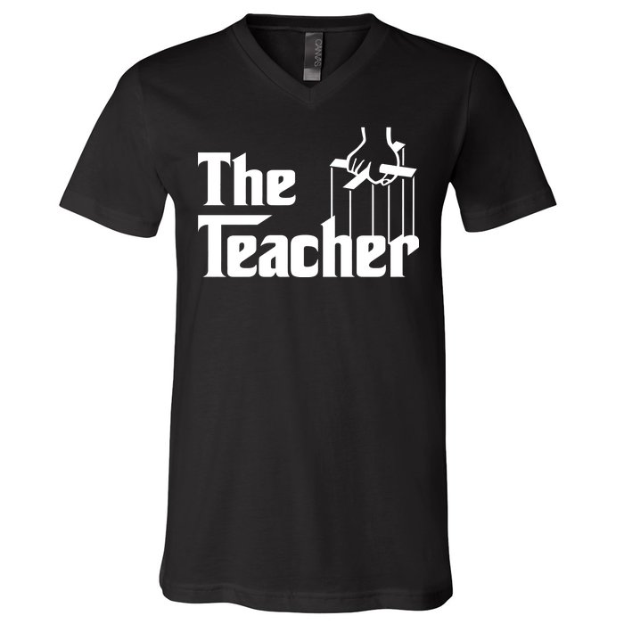 The Teacher Logo V-Neck T-Shirt