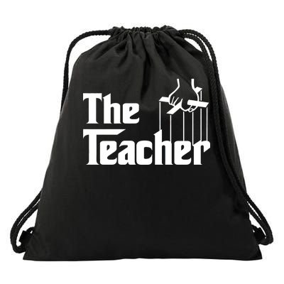 The Teacher Logo Drawstring Bag