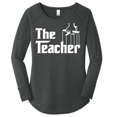 The Teacher Logo Women's Perfect Tri Tunic Long Sleeve Shirt