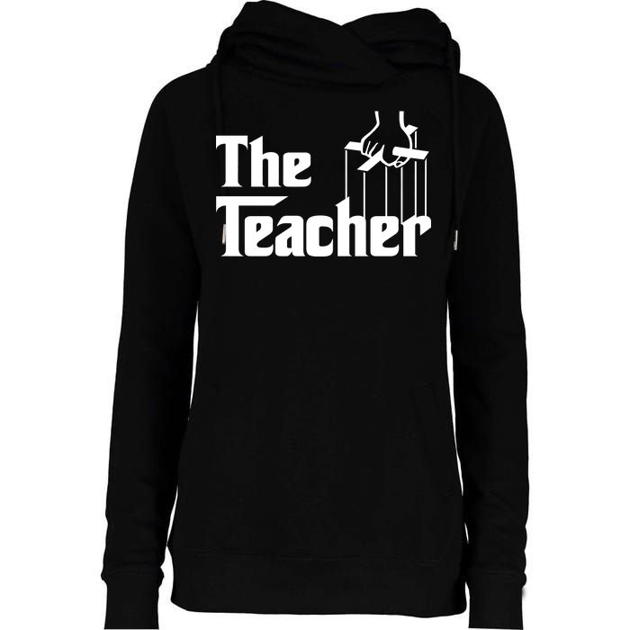 The Teacher Logo Womens Funnel Neck Pullover Hood