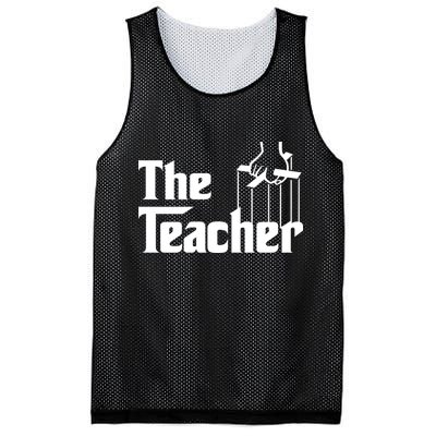 The Teacher Logo Mesh Reversible Basketball Jersey Tank