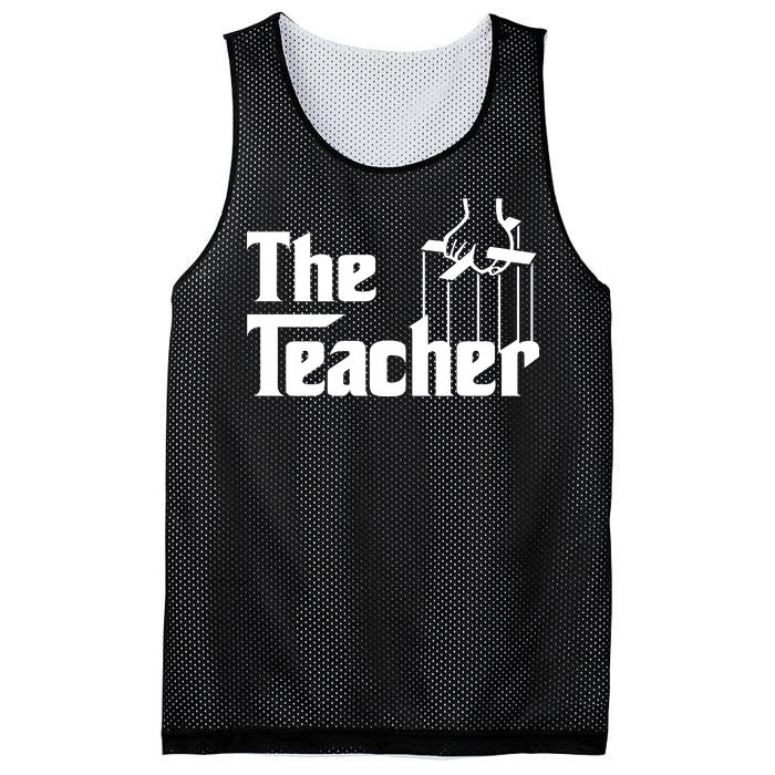 The Teacher Logo Mesh Reversible Basketball Jersey Tank