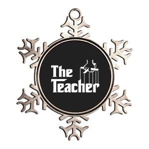 The Teacher Logo Metallic Star Ornament