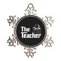 The Teacher Logo Metallic Star Ornament