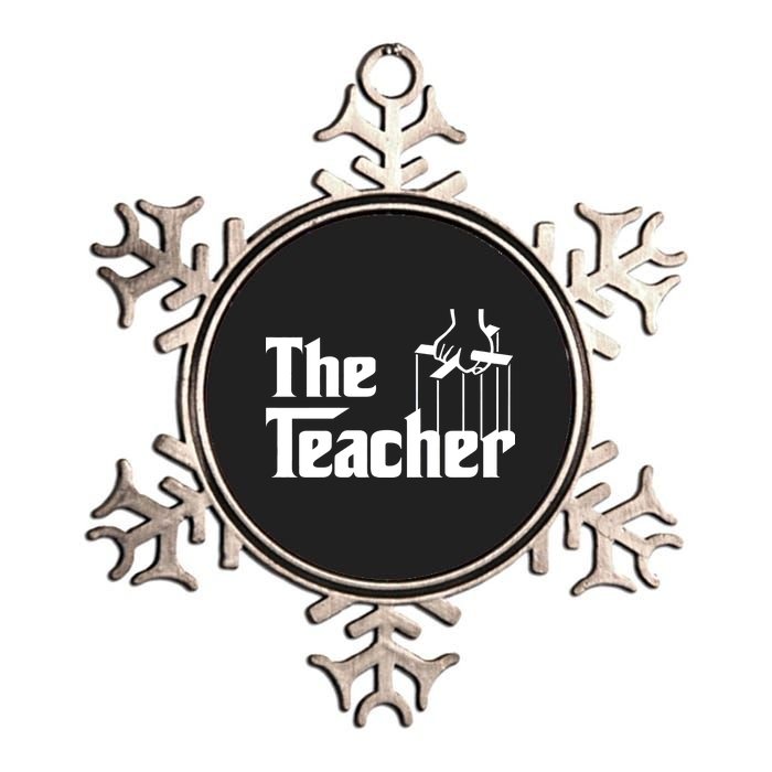 The Teacher Logo Metallic Star Ornament