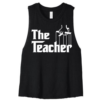 The Teacher Logo Women's Racerback Cropped Tank