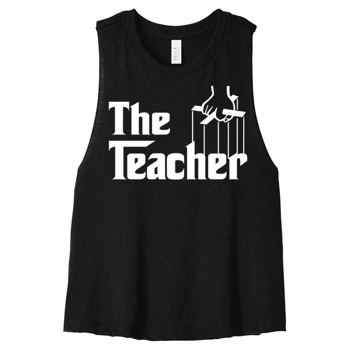 The Teacher Logo Women's Racerback Cropped Tank