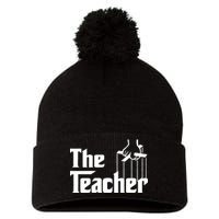 The Teacher Logo Pom Pom 12in Knit Beanie