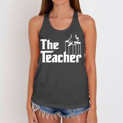 The Teacher Logo Women's Knotted Racerback Tank