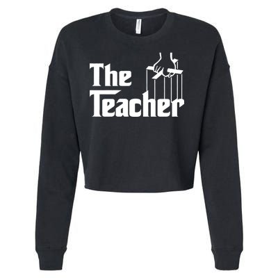 The Teacher Logo Cropped Pullover Crew