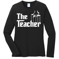 The Teacher Logo Ladies Long Sleeve Shirt