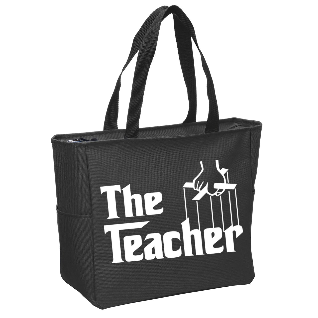 The Teacher Logo Zip Tote Bag