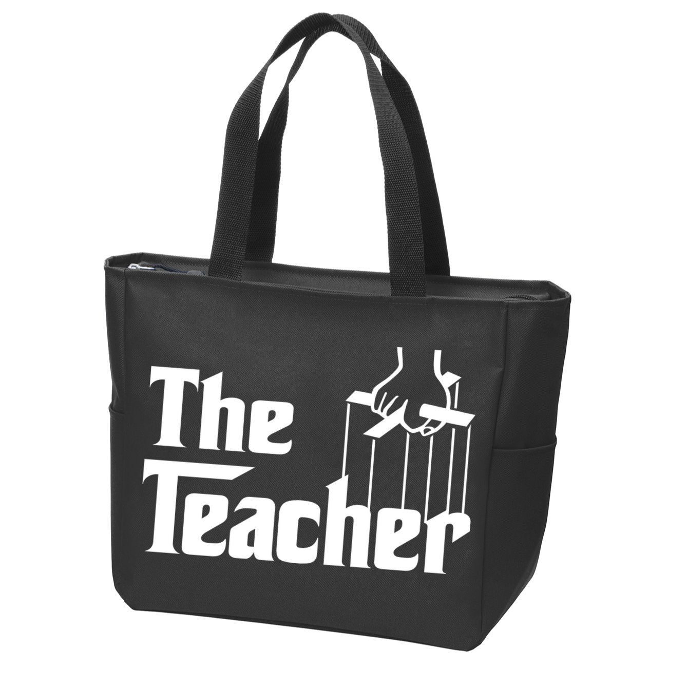 The Teacher Logo Zip Tote Bag