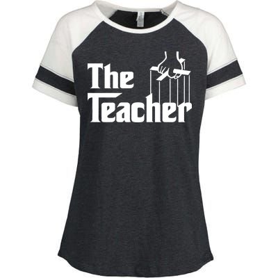 The Teacher Logo Enza Ladies Jersey Colorblock Tee