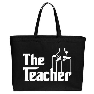 The Teacher Logo Cotton Canvas Jumbo Tote