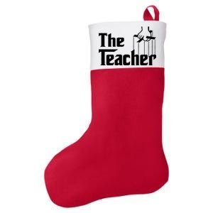 The Teacher Logo Felt Holiday Christmas Stocking