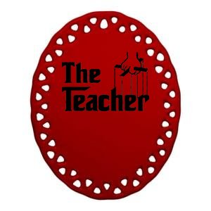 The Teacher Logo Ceramic Oval Ornament