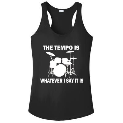 The Tempo Is What I Say Ladies PosiCharge Competitor Racerback Tank