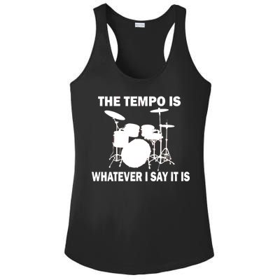 The Tempo Is What I Say Ladies PosiCharge Competitor Racerback Tank