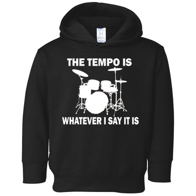 The Tempo Is What I Say Toddler Hoodie