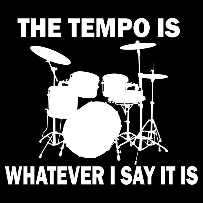 The Tempo Is What I Say Cropped Pullover Crew