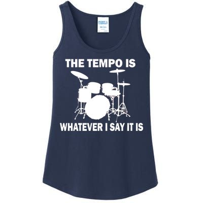 The Tempo Is What I Say Ladies Essential Tank