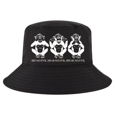 The three wise monkeys Cool Comfort Performance Bucket Hat