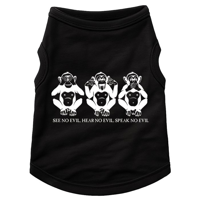 The three wise monkeys Doggie Tank