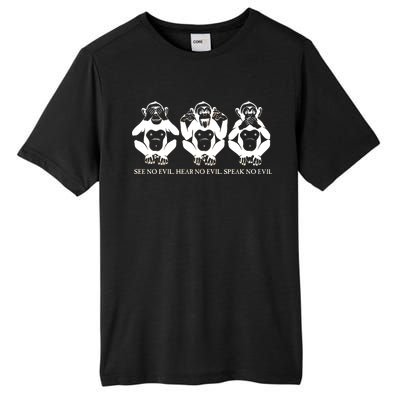 The three wise monkeys Tall Fusion ChromaSoft Performance T-Shirt