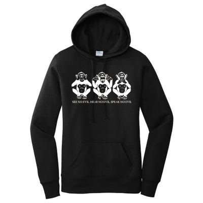 The three wise monkeys Women's Pullover Hoodie