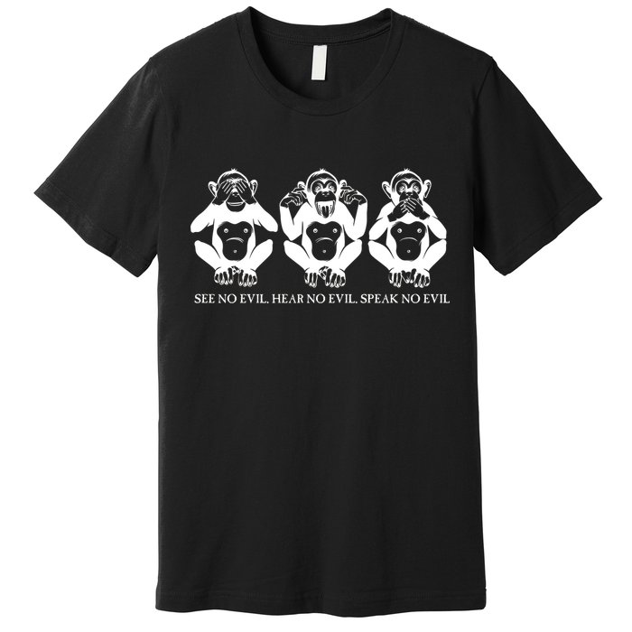 The three wise monkeys Premium T-Shirt