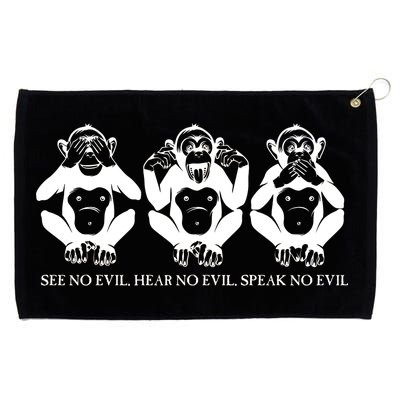 The three wise monkeys Grommeted Golf Towel