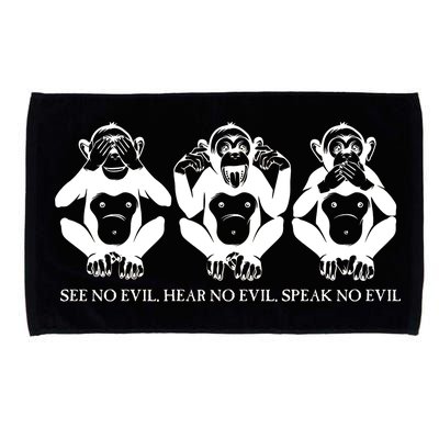 The three wise monkeys Microfiber Hand Towel