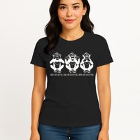 The three wise monkeys Womens T-Shirt