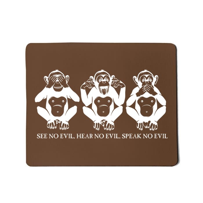 The three wise monkeys Mousepad