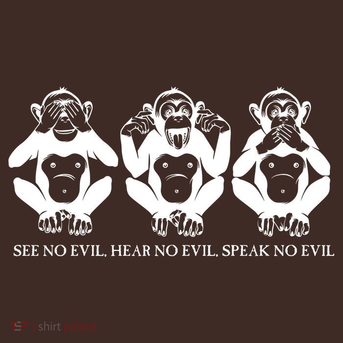 The three wise monkeys Mousepad