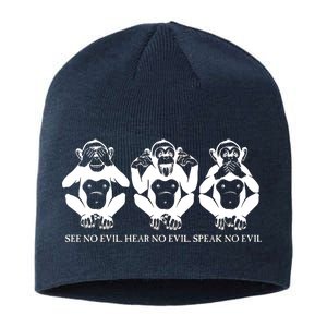 The three wise monkeys Sustainable Beanie