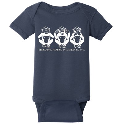 The three wise monkeys Baby Bodysuit