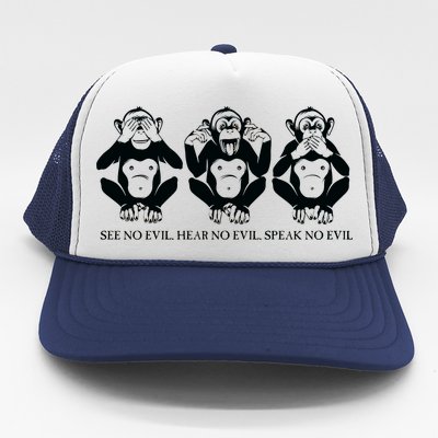 The three wise monkeys Trucker Hat