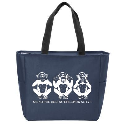 The three wise monkeys Zip Tote Bag